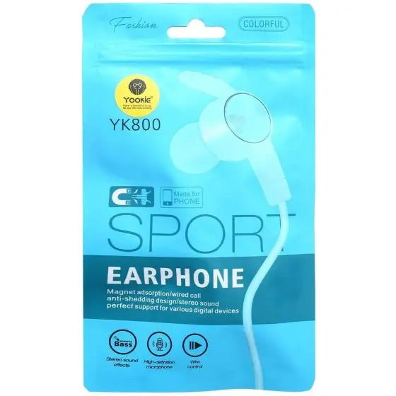 YOOKIE YK800 WIRED HEADPHONE - BLUE YOOKIE YK800 WIRED HEADPHONE - BLUE