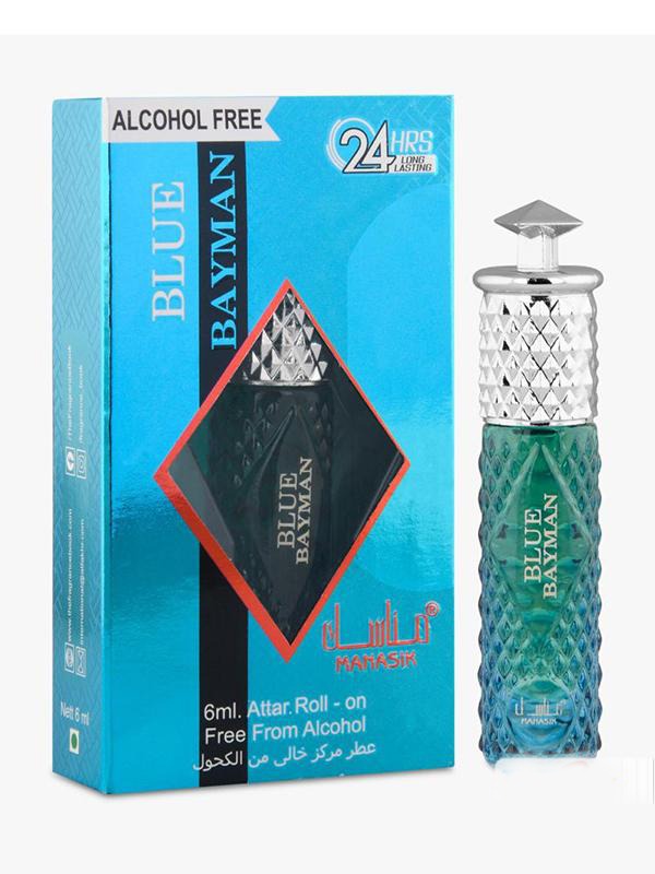 MANASIK BLUE BAYMAN PERFUME FOR MEN AND WOMEN 6 ML-PACK OF SIX - TUZZUT Qatar Online Store