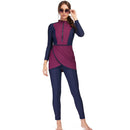 Women's Burkini Modest Swimsuit Set - Maroon - Tuzzut.com Qatar Online Shopping