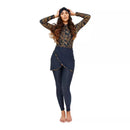 Women's Burkini Modest Swimsuit Set - Yellow - Tuzzut.com Qatar Online Shopping