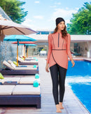 Women's Burkini Modest Swimsuit Set - Pink - Tuzzut.com Qatar Online Shopping