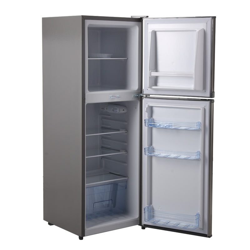 Olsenmark 180L Double Door Refrigerator - Temperature Setting Feature, Quick Cooling & Long-lasting Freshness, Low Energy Consumption | Large Vegetable Box with Tough Glass Shelves - Tuzzut.c