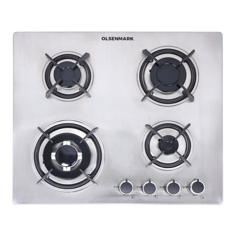 Highly Durable Stainless Steel 2 In 1 Built in Gas Hob with Auto Ignition & Low Gas Consumption OMCH1824 Olsenmark - Tuzzut.com Qatar Online Shopping