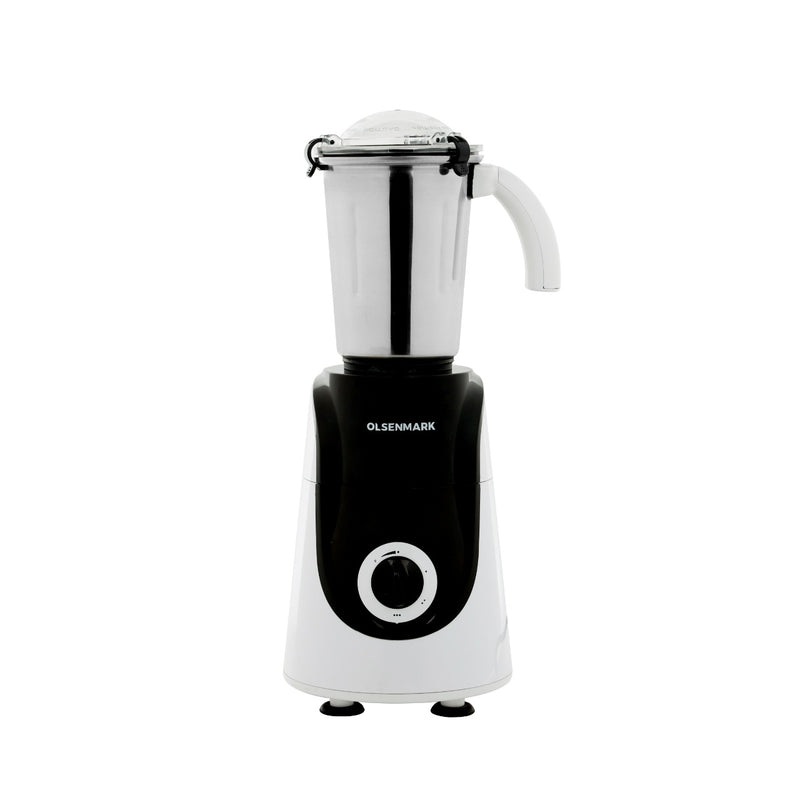 Olsenmark 3-in-1 Mixer Grinder, 750W Grinder with 3 Jars | Stainless Steel Jar with Polycarbonate Caps | 3 Speed Operation | Liquidizing, Wet Grinding and Chutney Jar - Tuzzut.com Qatar Onlin