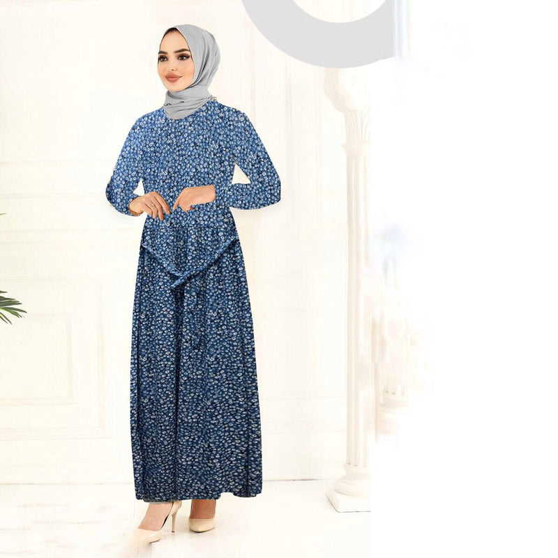 Turkish Women's Crepe Wrap Maxi Dress - TM810 - Tuzzut.com Qatar Online Shopping