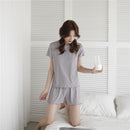 Women's Summer Top Shorts Cool Ice Silk Pajama Homewear-TS110 - Tuzzut.com Qatar Online Shopping