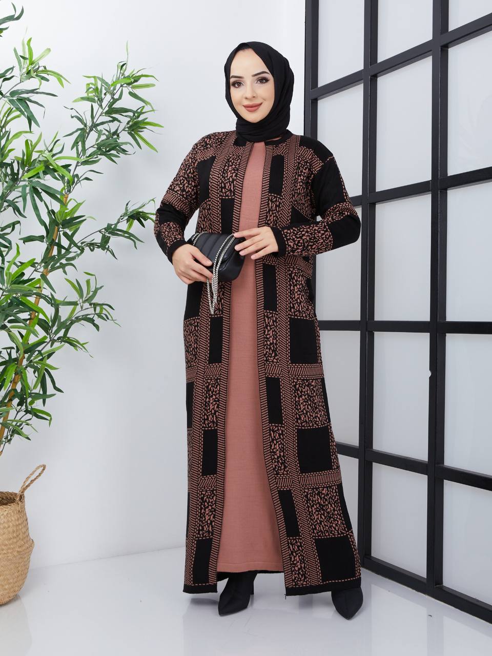 Turkish Long Cardigan Sweater Dress Turkish Long Cardigan Sweater Dress