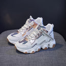 Women's Lace-up Vulcanized Mesh Sneakers Fashion Shoes - 7006 - Tuzzut.com Qatar Online Shopping