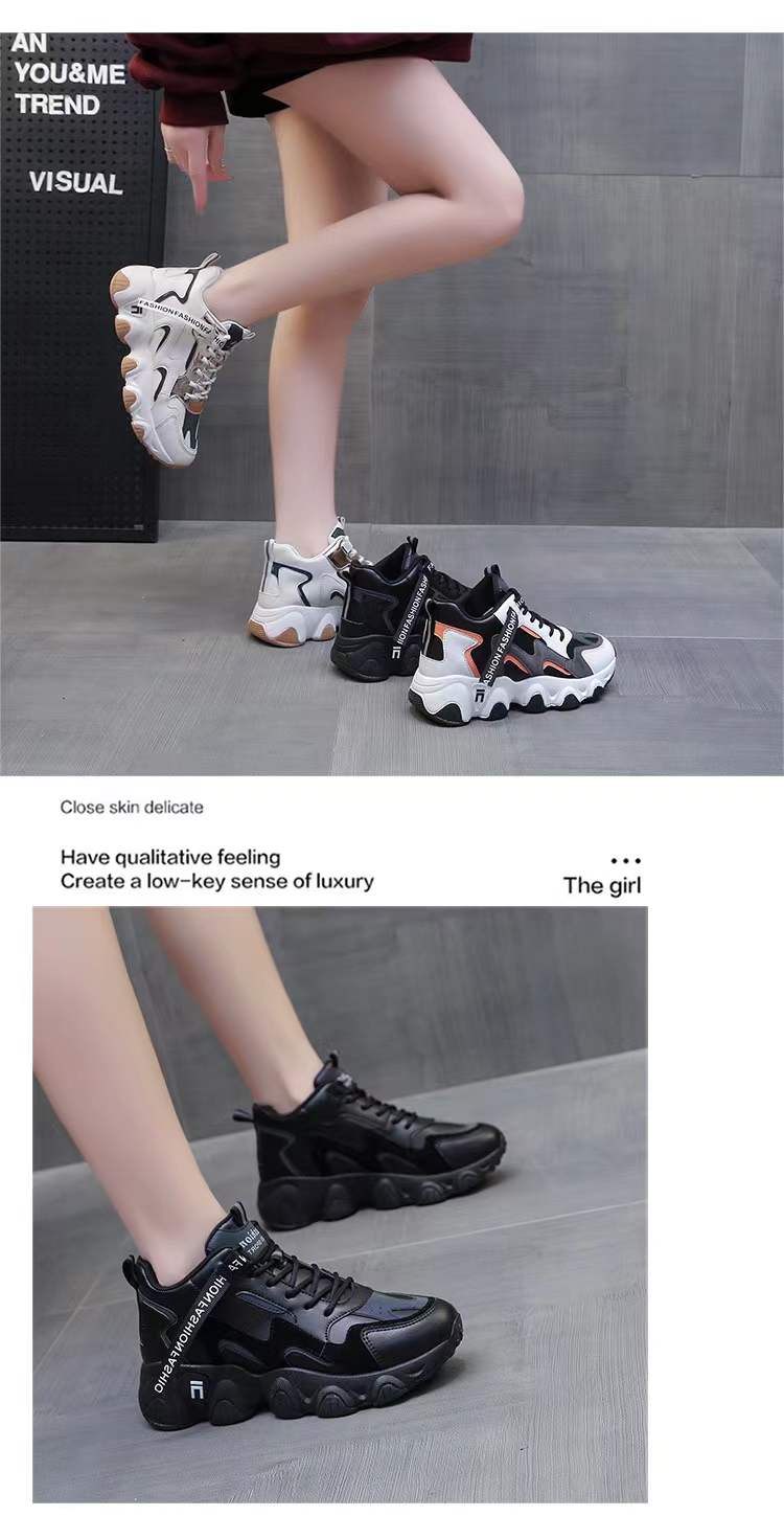 Women's Lace-up Vulcanized Mesh Sneakers Fashion Shoes - 7006 Women's Lace-up Vulcanized Mesh Sneakers Fashion Shoes - 7006