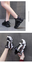 Women's Lace-up Vulcanized Mesh Sneakers Fashion Shoes - 7006 - Tuzzut.com Qatar Online Shopping