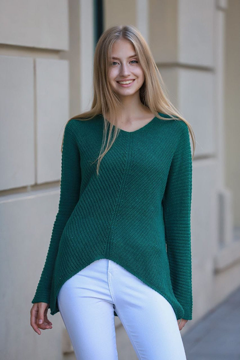 Women's Turkish Pullover Crosscut Sweaters - Tuzzut.com Qatar Online Shopping