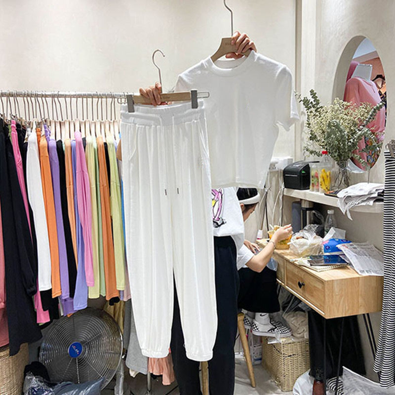 Women Pocket Pant with T-Shirt Set Casual Fashion Sport Suit SS0011 Women Pocket Pant with T-Shirt Set Casual Fashion Sport Suit SS0011