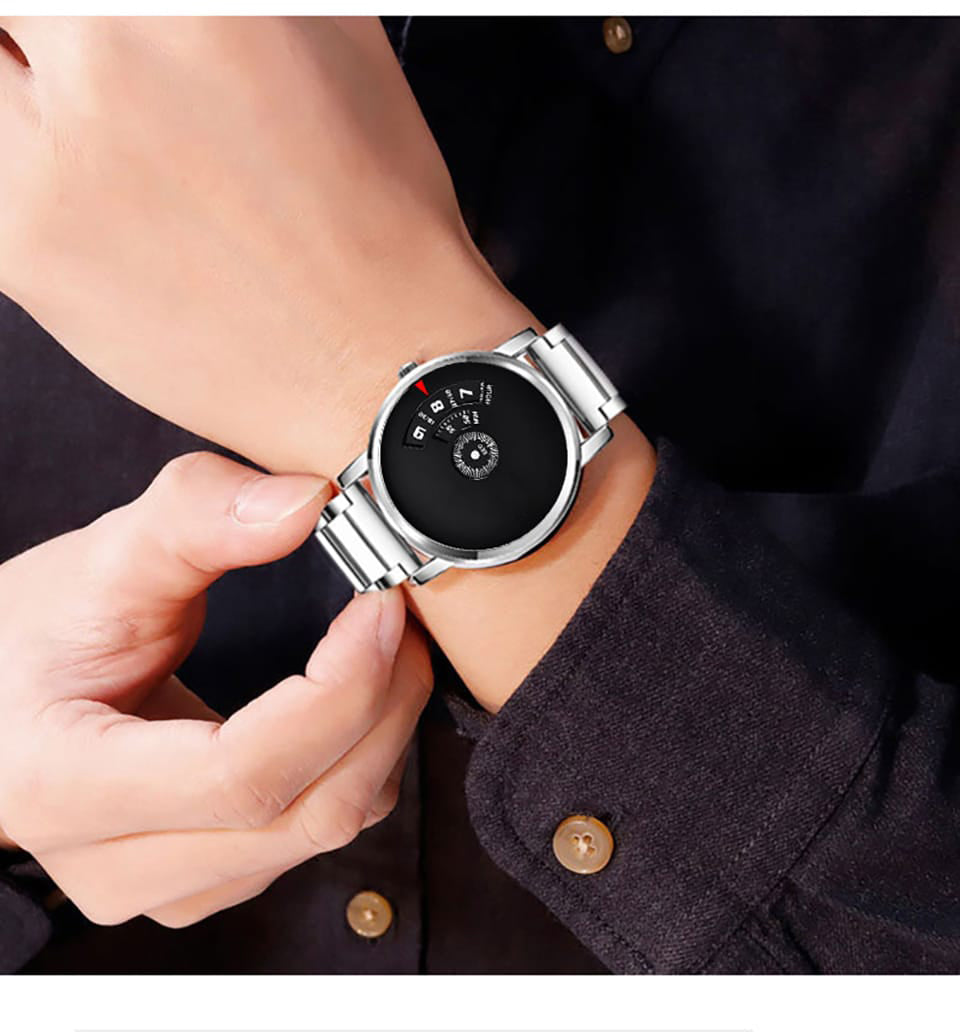 Stylish & Unique Metal Non Pointer Creative Wrist Watches S4487958 Stylish & Unique Metal Non Pointer Creative Wrist Watches S4487958