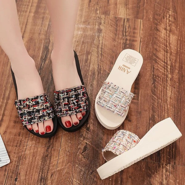 2 Pcs Women's Light Weight Flip Flop Sandals Summer Slippers - NW2056 - Tuzzut.com Qatar Online Shopping