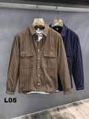 Men's Oversized Full Sleeve Chic Korean Style Shirt L05 - Tuzzut.com Qatar Online Shopping