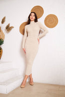 Turkish Winter Long High Neck Sweater - T800 - Tuzzut.com Qatar Online Shopping