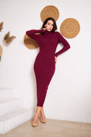 Turkish Winter Long High Neck Sweater - T800 - Tuzzut.com Qatar Online Shopping