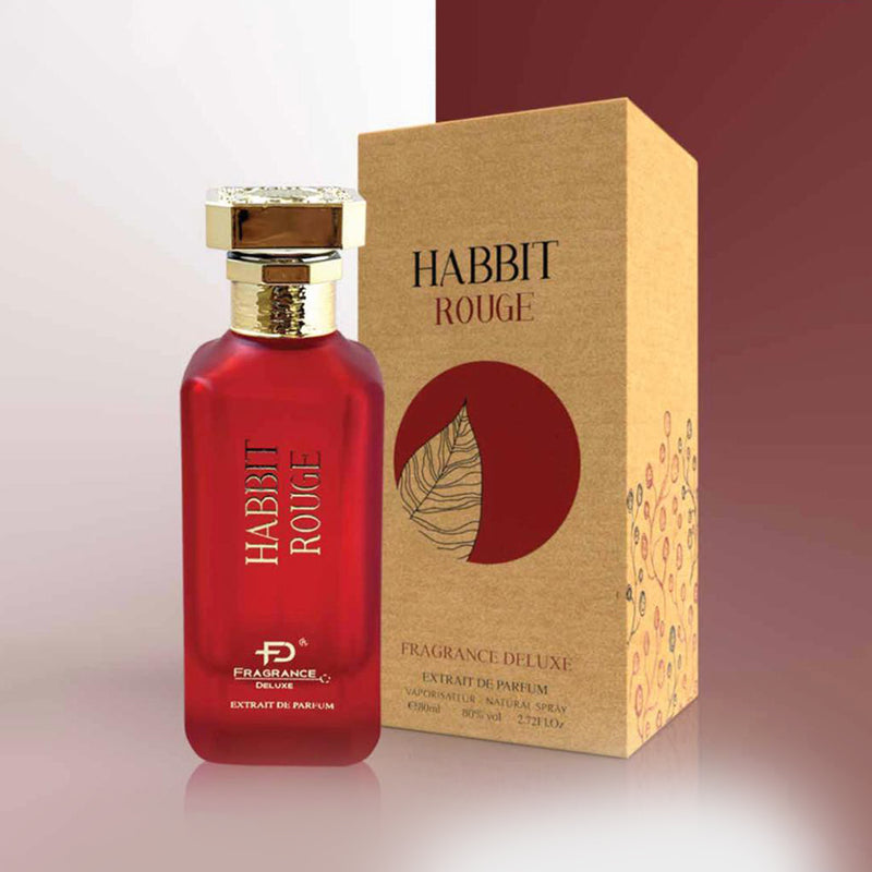 Habbit Rouge by DELUXE, Extrait De Parfum 80ml for Women - Tuzzut.com Qatar Online Shopping