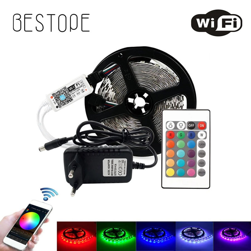 4.5 M RGB WIFI LED Strip light 60 leds/m Led Strip waterproof 2835 5050 DC12V Flexible Lighting Ribbon Tape