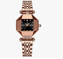 POEDAGAR Women Watch Rose Gold Stainless Steel Stain - Tuzzut.com Qatar Online Shopping