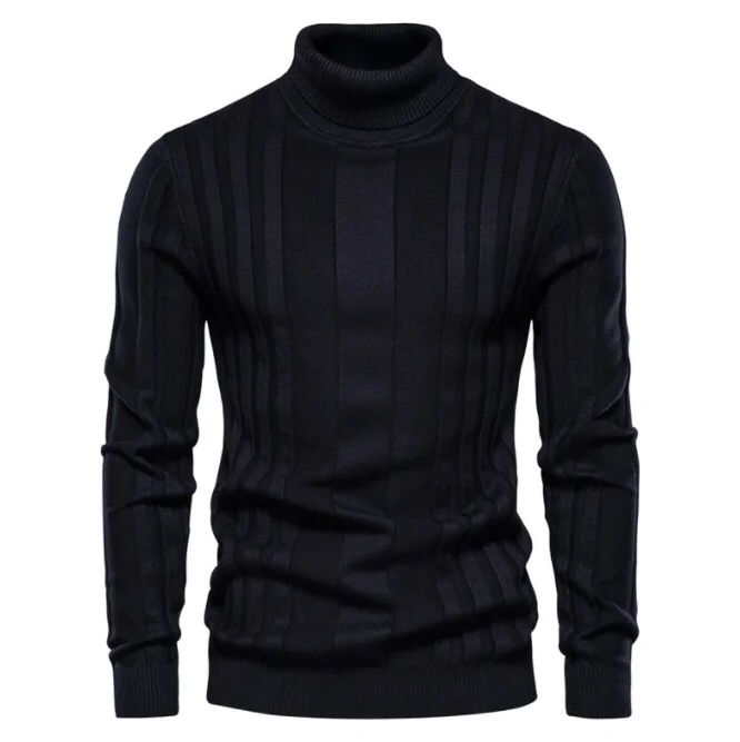 Men's Turtleneck Knitting Basic Shirt new Christmas Sweater Men's fit Solid Pullover custom brand X4655197