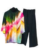 Women's Fashion Rainbow Top & Pant 070189419 - Tuzzut.com Qatar Online Shopping
