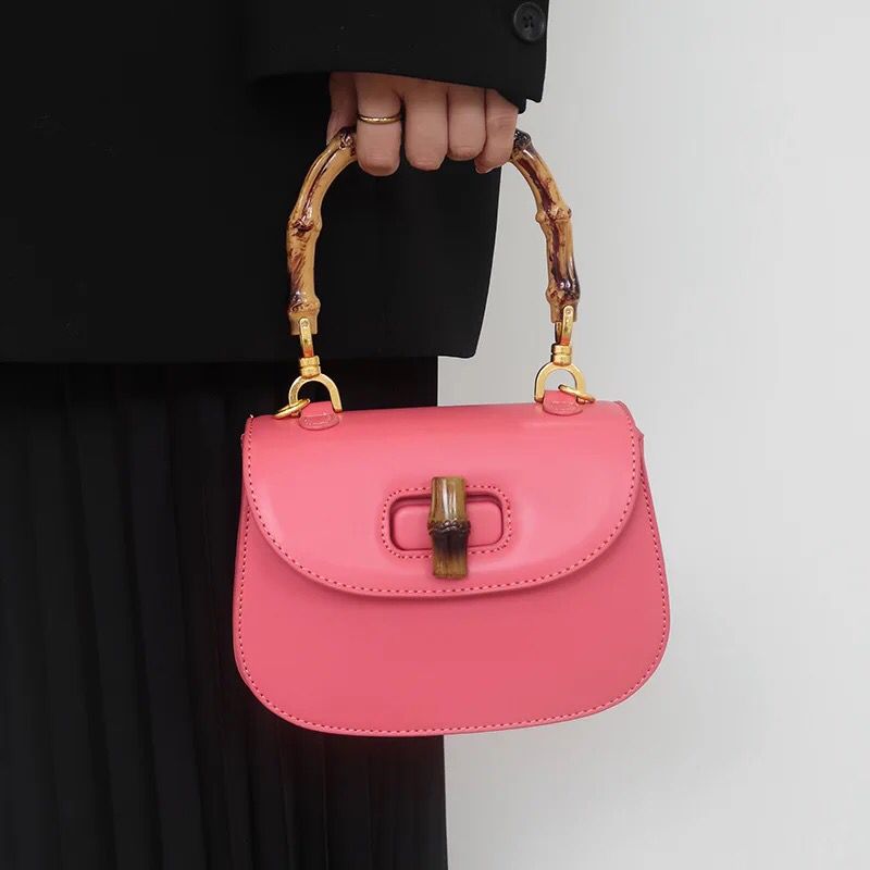 Fashion Retro Premium Small Shoulder Bag Bolso De Mano Women Purse And Handbag Bamboo Saddle Bag S4514842