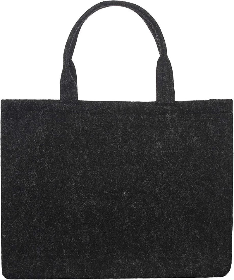 Reusable Grocery Shopping Bags, Foldable Tote Bags, Multifunctional Felt Small Capacity Women Shoulder Bag Shopping Storage Pouch - Dark Grey S3422927 - Tuzzut.com Qatar Online Shopping