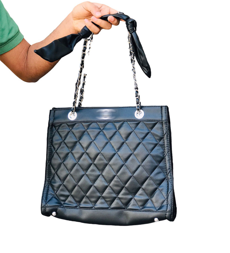 Black Printed Women's Fashion Bag S4473144 - Tuzzut.com Qatar Online Shopping