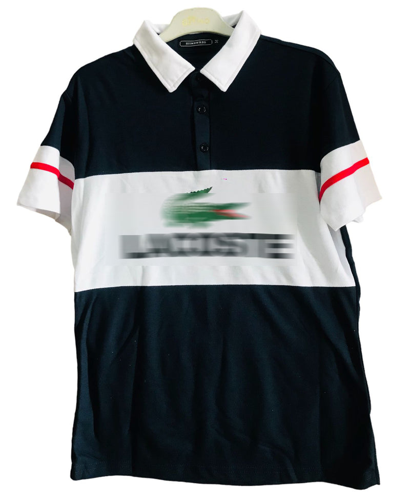 Men's Fashion Printed Collar T-Shirt S4447750 - Tuzzut.com Qatar Online Shopping