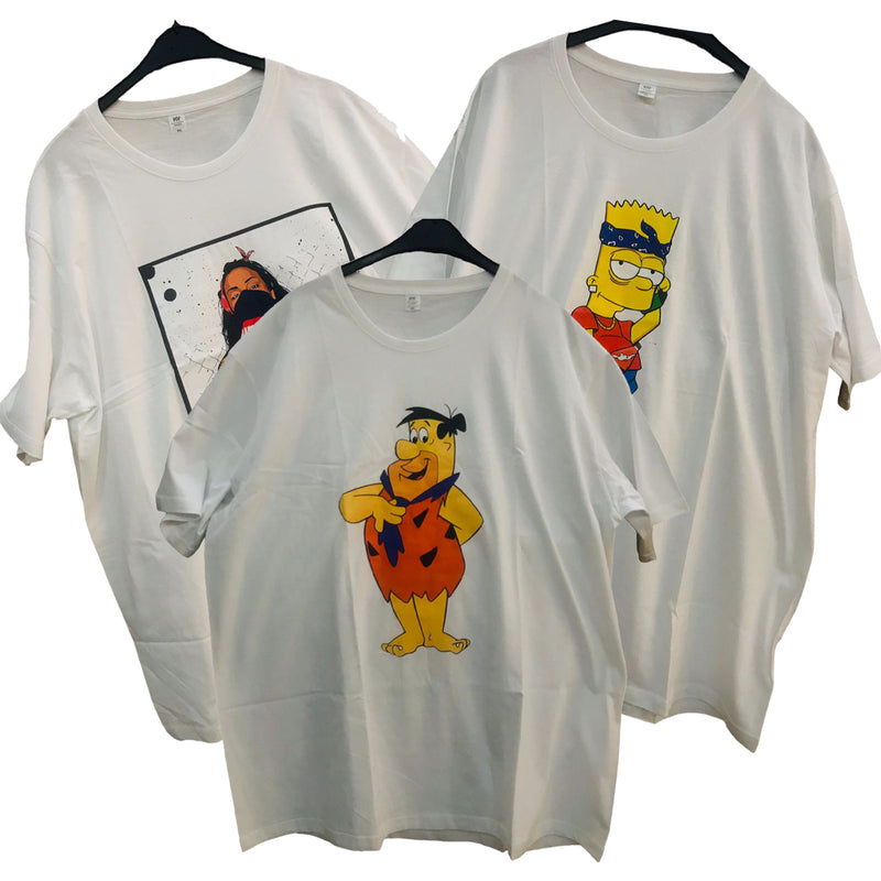 3 Pcs Men's Fashion U-Neck T-Shirt S4587314 - Tuzzut.com Qatar Online Shopping