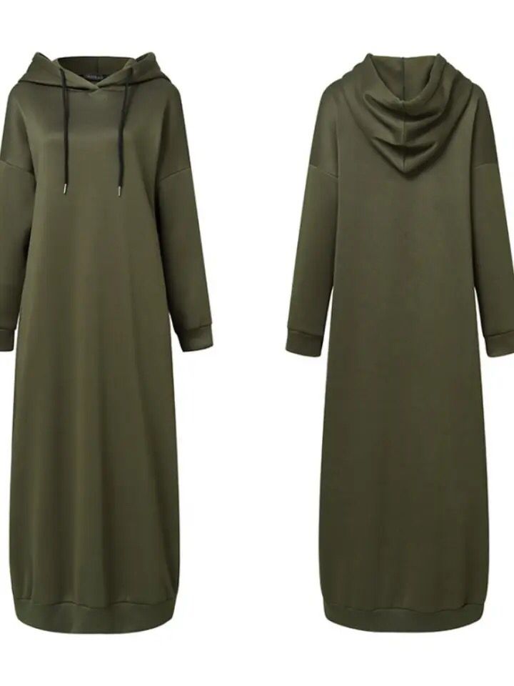 Women Stylish Hoodies Long Sleeve Maxi Dress S2756458 Women Stylish Hoodies Long Sleeve Maxi Dress S2756458