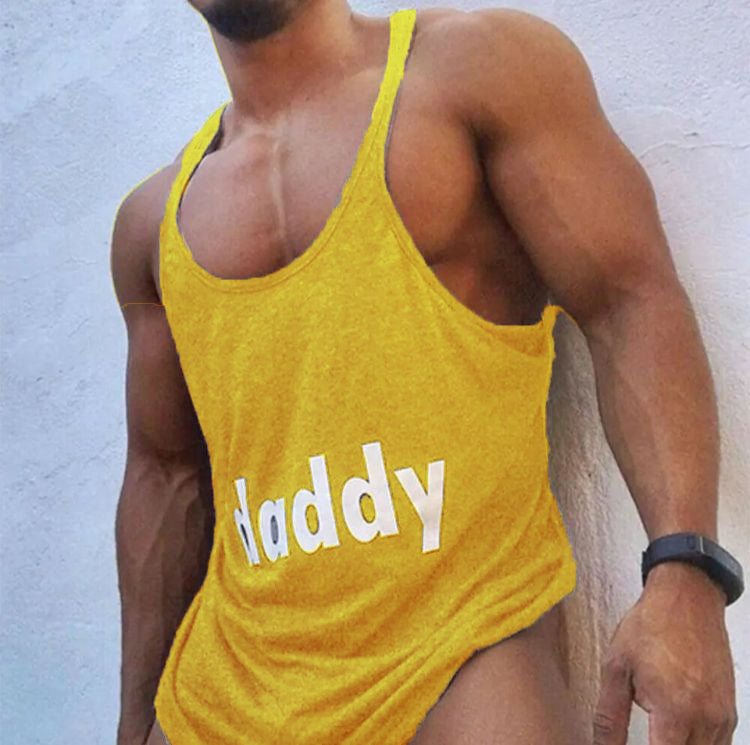Men's Gym Workout Bodybuilding Tank Tops Cotton Y Back Fitness Print Singlet Tee S3097384 Men's Gym Workout Bodybuilding Tank Tops Cotton Y Back Fitness Print Singlet Tee S3097384