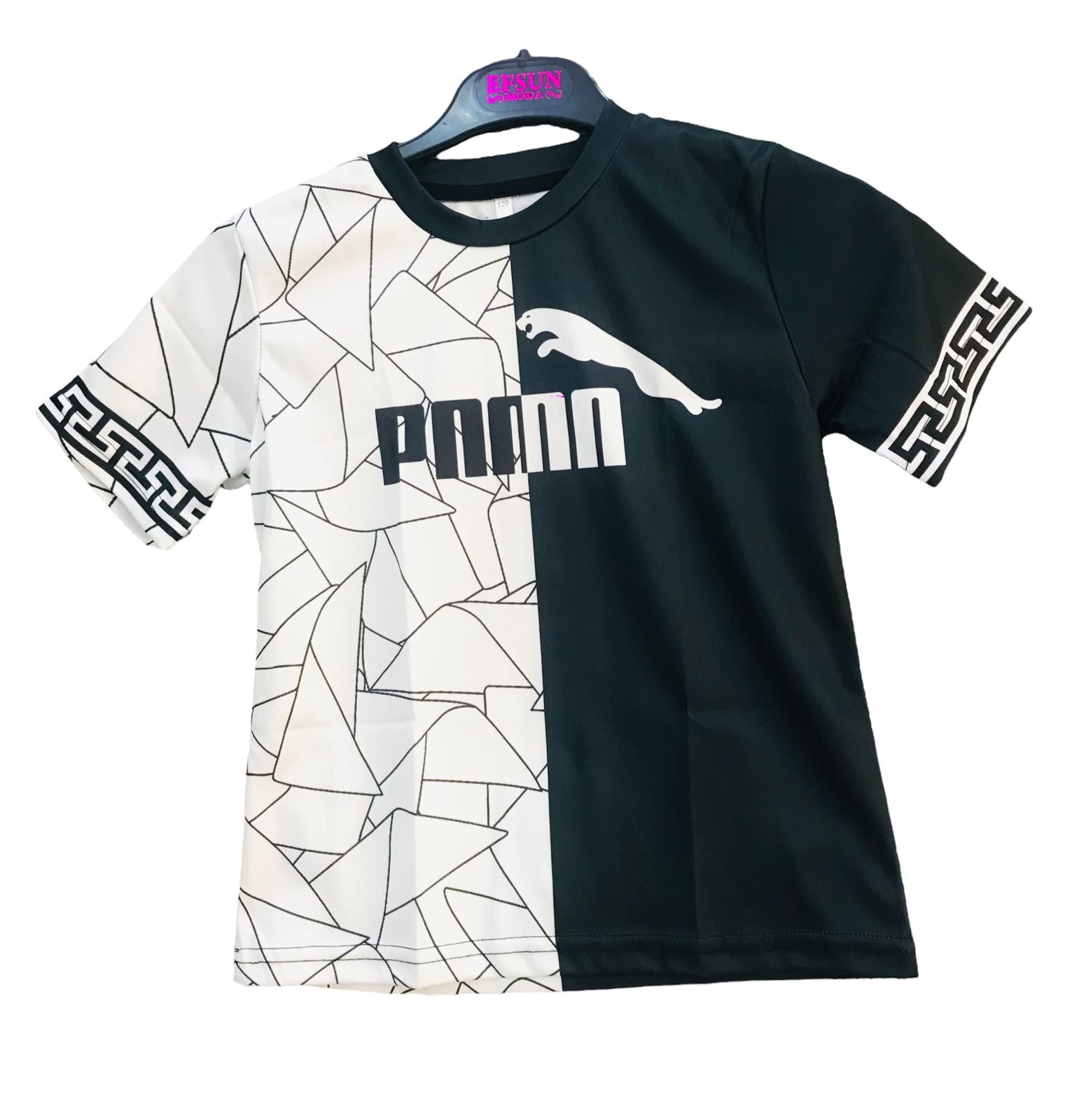 Cute Boys Fashion Black & White T-Shirt S4578420 Cute Boys Fashion Black & White T-Shirt S4578420