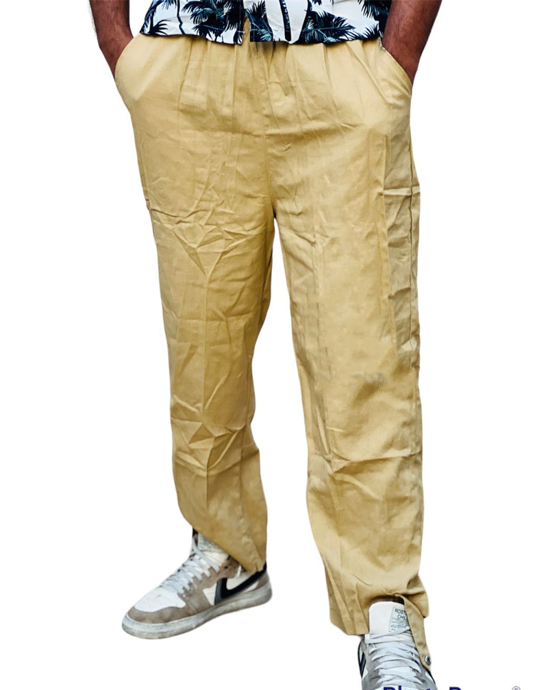Men Basic Solid Light Yellow Regular Fit Trackpant S4449766 - Tuzzut.com Qatar Online Shopping