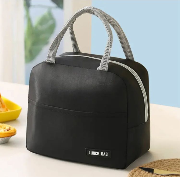 Portable Lunch Bag Thermal Insulation Bag for Women Kid School Food Container Cooler Bags with Zipper Tote Lunch Bag Bento Bag S4685345 - Tuzzut.com Qatar Online Shopping