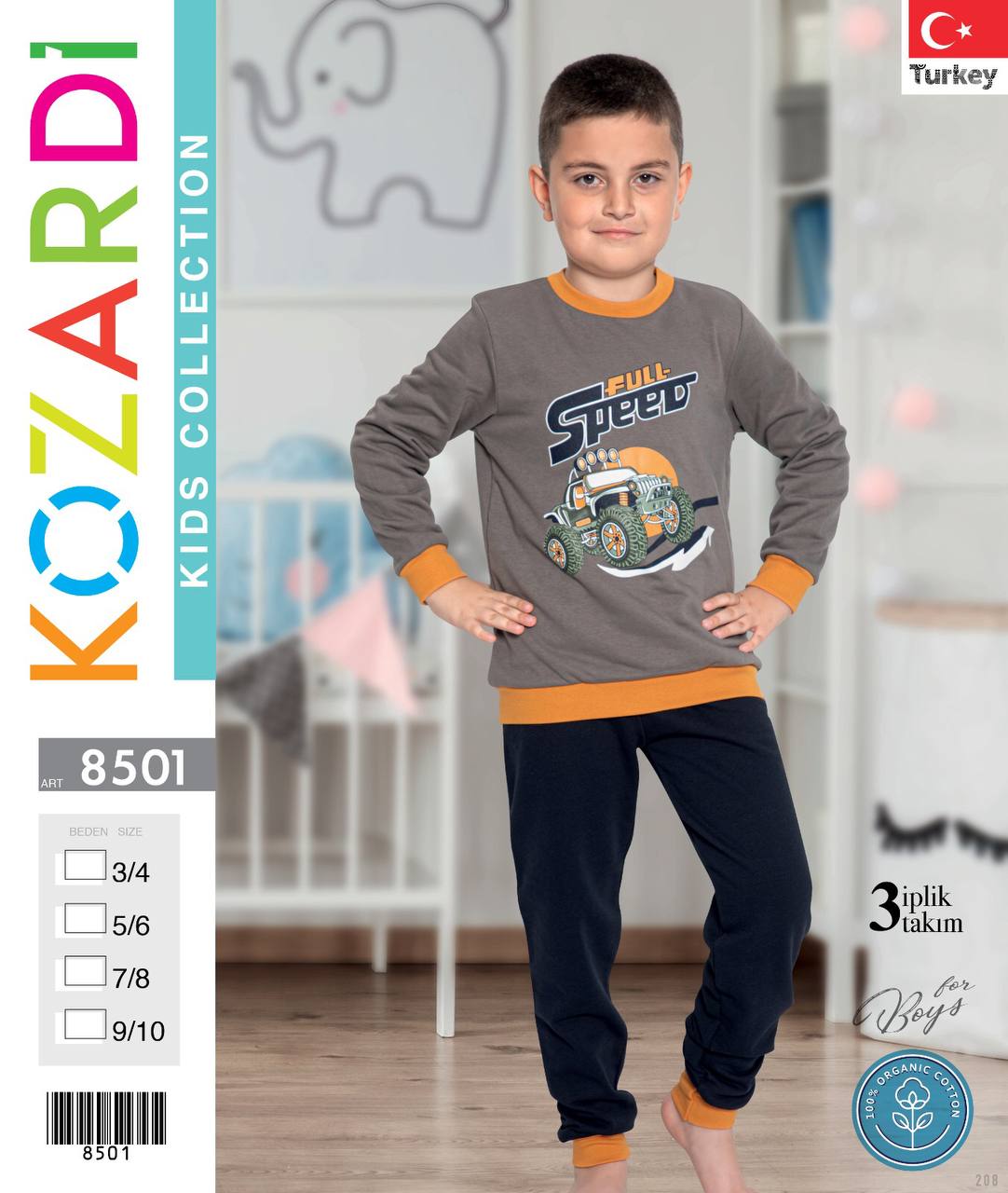 Children Fashion Turkey Nightwear Set Children Fashion Turkey Nightwear Set