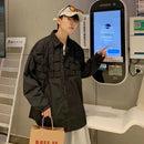 Shirts Men Long-sleeve Chic Solid Loose All-match Summer Breathable Fashion Streetwear Cool Teens Simple Youth Ins Casual Daily S4627801 - Tuzzut.com Qatar Online Shopping