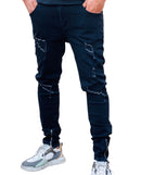 Jeans for Men Ripped Jeans Slim Fit Skinny Jeans Destroyed Relaxed Biker Moto Denim Pants S346672 - Tuzzut.com Qatar Online Shopping