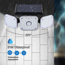 112 LED Solar Lamp 3 Modes Outdoor Waterproof Motion Sensor Wall Light 360 Degree Rotating Spotlight S4767764 - Tuzzut.com Qatar Online Shopping
