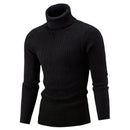 Autumn Winter Men's Turtleneck Sweater Men's Knitting Pullovers Rollneck Knitted Sweater Warm Men Jumper Slim Fit Casual Sweater S4053589 - Tuzzut.com Qatar Online Shopping