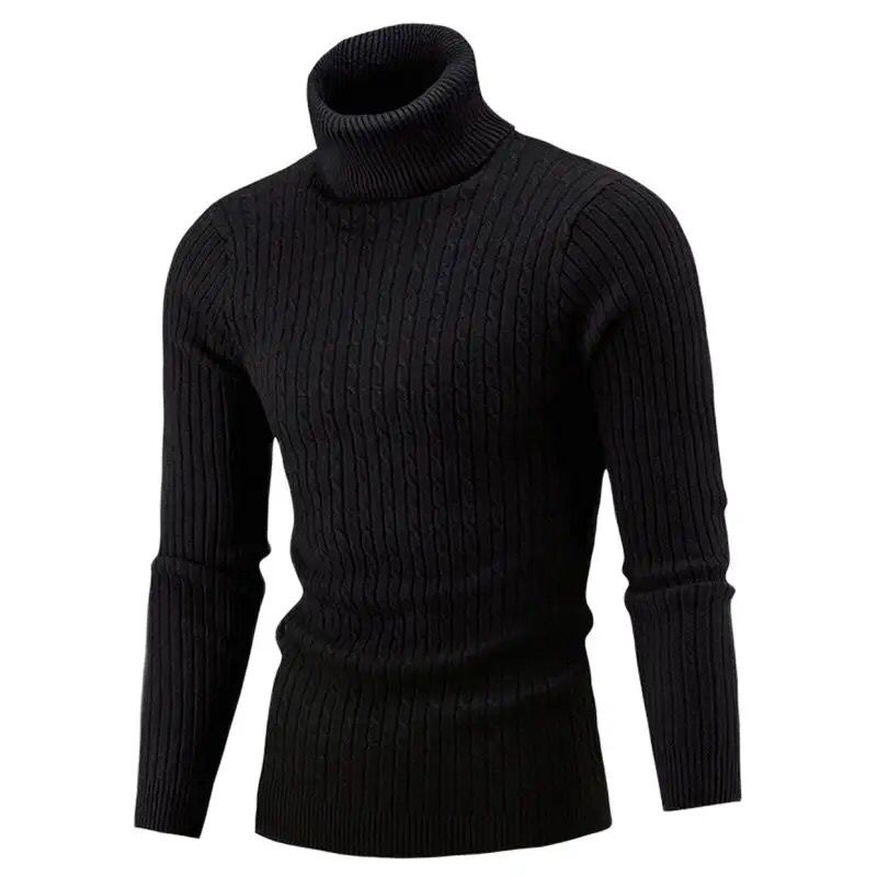 Autumn Winter Men's Turtleneck Sweater Men's Knitting Pullovers Rollneck Knitted Sweater Warm Men Jumper Slim Fit Casual Sweater S4053589 Autumn Winter Men's Turtleneck Sweater Men's Knitting Pullovers Rollneck Knitted Sweater Warm Men Jumper Slim Fit Casual Sweater S4053589
