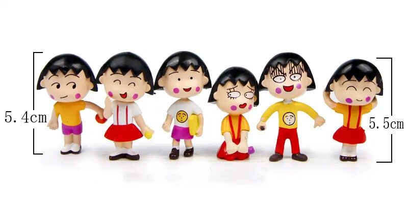 6Pcs/Set Anime Chibi Maruko Chan Action Toy Figures 3-5CM S4115400 - Tuzzut.com Qatar Online Shopping