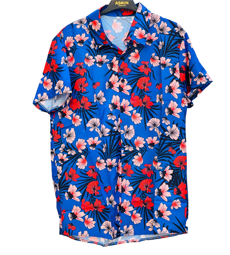 Men's Fashion Half Sleeve Shirt S4638221 - Tuzzut.com Qatar Online Shopping