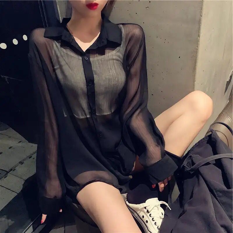 Blouse Women Women's Cardigan Summer Long Chiffon Shirt Blusas Ropa De Mujer S4605755 Blouse Women Women's Cardigan Summer Long Chiffon Shirt Blusas Ropa De Mujer S4605755