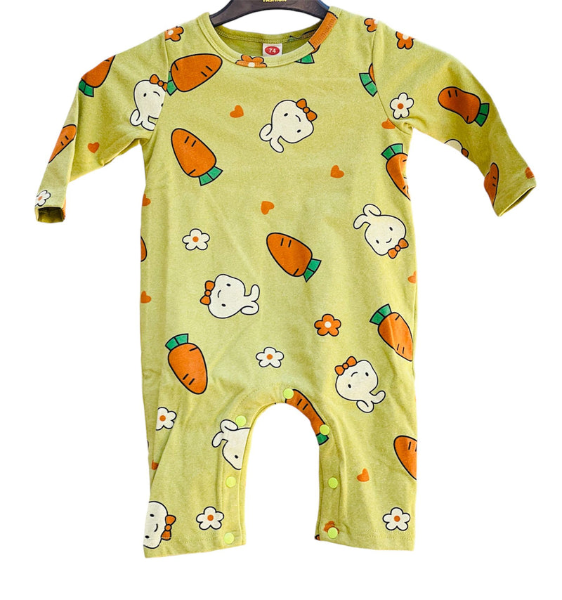 Baby Cartoon Cute Pure Cotton Rompers Spring And Autumn Print Full O-neck  Long Sleeves Kids Unisex  New Style Bodysuit X2213919 - Tuzzut.com Qatar Online Shopping