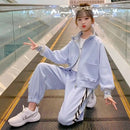 New Girls Sport Jackets & Sweatpants Sports Suit Spring & Autumn Cotton Sweatshirt Pants Sets for Toddler Teen Girls S4660661 - Tuzzut.com Qatar Online Shopping