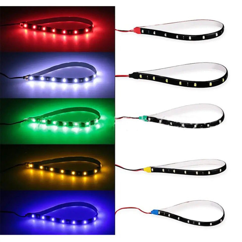 30 cm LED Strip Lights 15 LED Car Strip Holiday Light Flexible Decorative Lamp Tape DRL Lamps Car Styling S1737878 - Tuzzut.com Qatar Online Shopping
