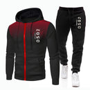 Men's Sportswear Two Piece Set Warm Jackets and Pants Tracksuit Zipper Coats Outdoor Hoodies Sports Suits Jogging S4673764 - Tuzzut.com Qatar Online Shopping