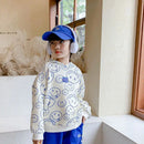 Kids Cartoon Character Costume Tee Tops Shirts for Girl Boy Autumn Spring Baby Hoodis Toddler Sweatsuit S4655758 - Tuzzut.com Qatar Online Shopping